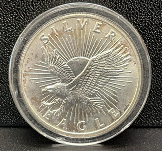 Sunshine Minting Silver Eagle Coin, One Troy Ounce, .999 Fine Silver