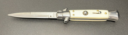 Guotai Switchblade Knife, Automatic Opening, Stainless Steel Blade