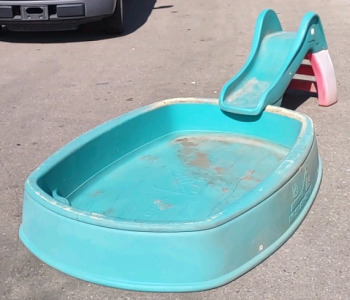 VINTAGE BIG SPLASH CENTER STEP 2 SWIMMING POOL & SLIDE Little Tikes PICK UP IL