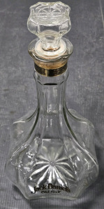 Vintage Jack Daniels Old No. 7 Riverboat Captains Bottle Whiskey Glass Decanter