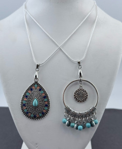 (2) Turquoise Necklaces