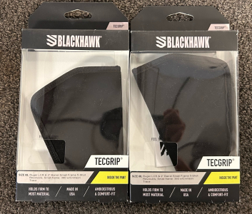(2) Blackhawk Tecgrip Inside The Pant Holsters: Size 08 Ruger LCR & 2" Barrel Small Frame 5-Shot Revolvers