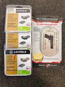 Leupold 2-Piece Standard Scope Accessories and 1911 Quick Reference Field Guide