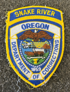 Collectible Snake River Oregon Police Patch Department Of Corrections