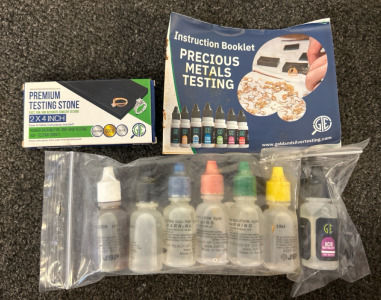 Precious Metal Testing Kit To Determine Purity Of Gold, Silver, And Platinum