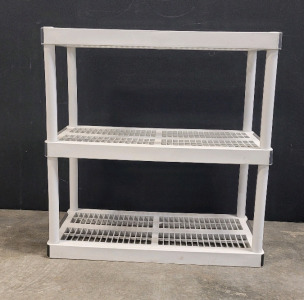 3-Tier Plasric Storage Shelves