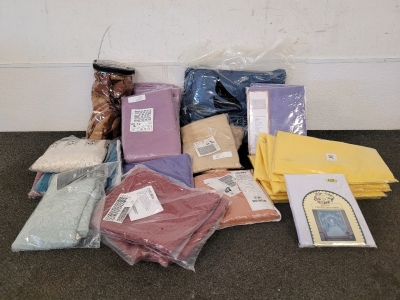 Various Sizes And Colors Of Curtians