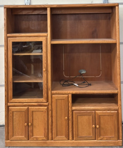 Large Oak Entertainment Center