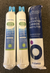 Grunt RPG Refrigerator Water Filter, Bluewater CL-C Activated Carbon Prefilter