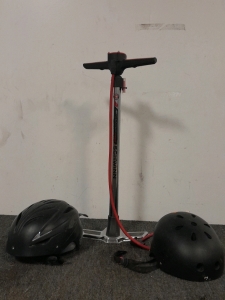 (2) Helmets & Schwinn Air Center Pro