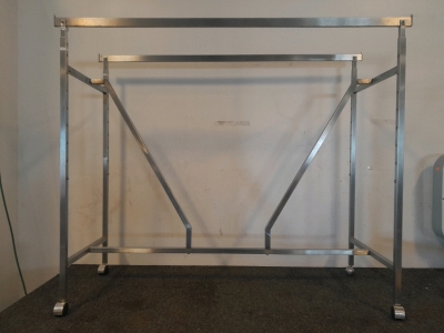 Wheeled Metal Clothing Rack