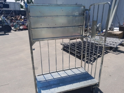 Large Metal Wheeled Cart
