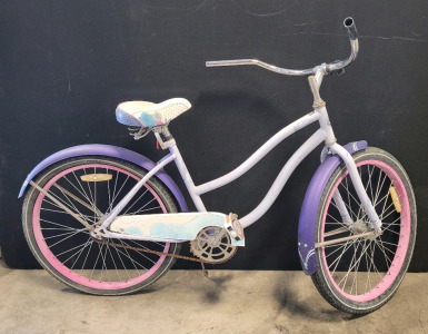 24" Huffy Bike Cruiser Purple Pink