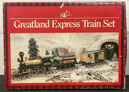 Vintage Greatland Express Train Set Battery Operated Model Train Set