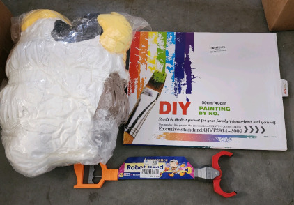 DIY Painting By Numbers, Big Plushie, And A Claw Toy