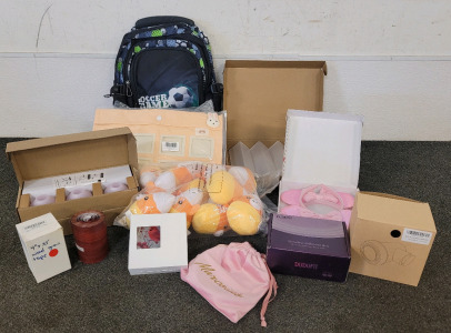 Soccer Backpack, Beauty Products, Electric Candles, And More