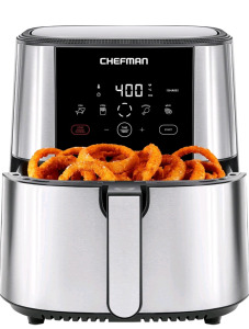 Chefman TurboFry&reg; Touch Air Fryer, XL 8-Qt Family Size, One-Touch Digital Control