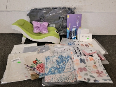 Baby Bath, Pillow Covers, Duffle Bag, Cords, And More