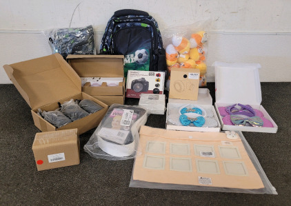 Soccer Backpack, Candles, Headbands, And More