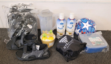 Pull up Assist Tubes, ROVOL Sandles, Soccer Ball, And More