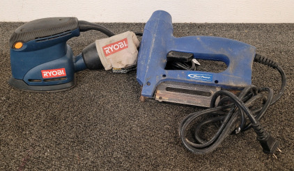 Blue Point Electric Brad Nailer And Ryobi Orbital Sander