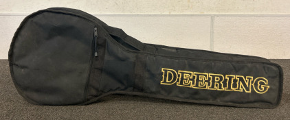 Deering Open Back Bango Gig Bag And Dunlop Guitar Picks