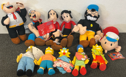 Popeye & Pals Collectable Dolls, Meet The Simpsons Burger King Collectable Dolls
