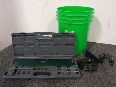 Lisle Corporation 71500 Manifold Drill Template For Dodge, 18 Inch Power Supply Kit & Bucket of Various Cables