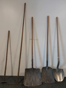 (3) Shovels & Rake