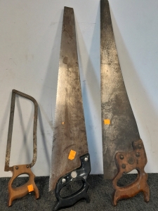(3) Antique Hand Saws