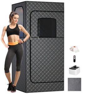 TOREAD Portable Steam Sauna for Home, Personal Sauna Tent Home Sauna Box, Remote Control, 9 Adjustable Steam Levels, Compact & Easy Storage