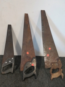 (3) Antique Hand Saws