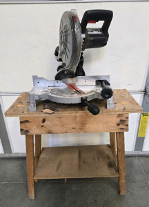 Craftsman 10 in Compound Miter Saw On Wooden Stand