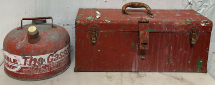 Vintage Gas Can & Toolbox