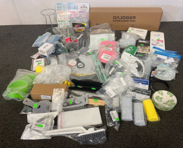 Kitchen Themed Amazon Items Including Dajoger Electric Cleaning Brush, Utensils, Small Dishes, Piping Bags & Tips & More