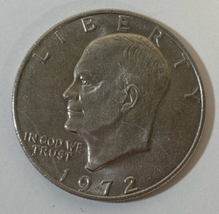 1972 Liberty Eagle Earth Moon Eisenhower Silver Dollar