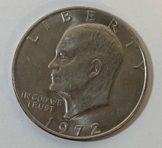 1972 Liberty Eagle Earth Moon Eisenhower Silver Dollar