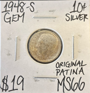 1948-S MS66 Gem Silver Roosevelt Dime