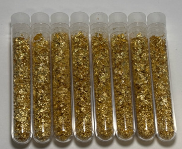 (8) Bottles Of Gold Leaf/Flakes