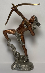 &ldquo;Star Shooter&rdquo; Masterworks Fine Pewter Indian Sculpture