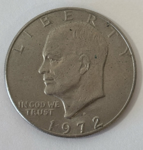 1972 Liberty Eagle Earth Moon Eisenhower Silver Dollar
