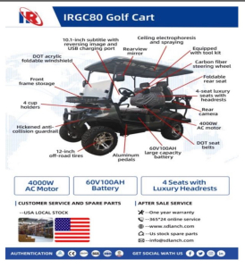 4-Person Golf Cart Model IRGC80