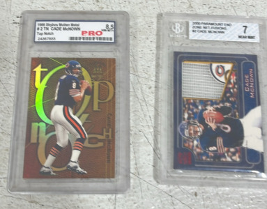 (1) 1999 Cade McNown -8.5- Card (1) 2000 Cade McNown -7- Card
