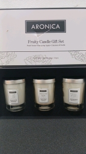 Aronica Candles - Peach Nectar - HoneyCrisp Apple - Cinnamon & Vanilla
