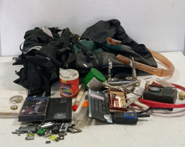 (1) Lot of Tools, Travel Bag, Truck Lettering, Vintage Watches, and Much More
