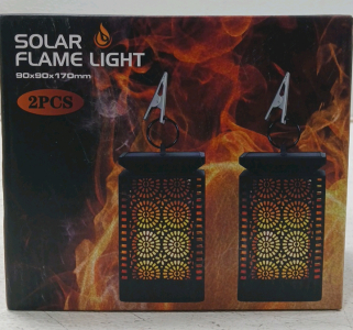 (2) Solar Flame Lights