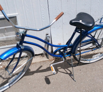Dark Blue Beach Cruiser - 26 inch