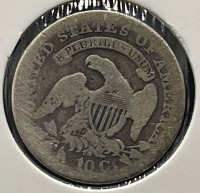 1836 Capped Bust Dime, 10&cent;, No Mint Mark, Silver Composition - 3