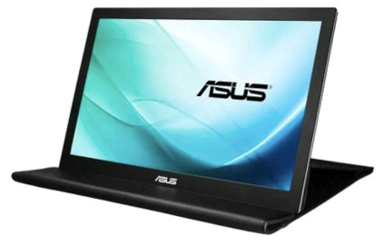(1) Asus MB168B HD USB Powered Portable Monitor W/USB 3.0, Black 15.6-inch<br/>