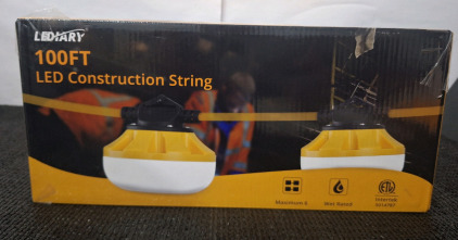 (1) 100-Foot 10-Light LED Construction String